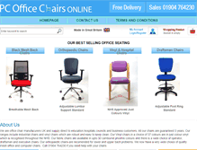 Tablet Screenshot of pcofficechairs.co.uk